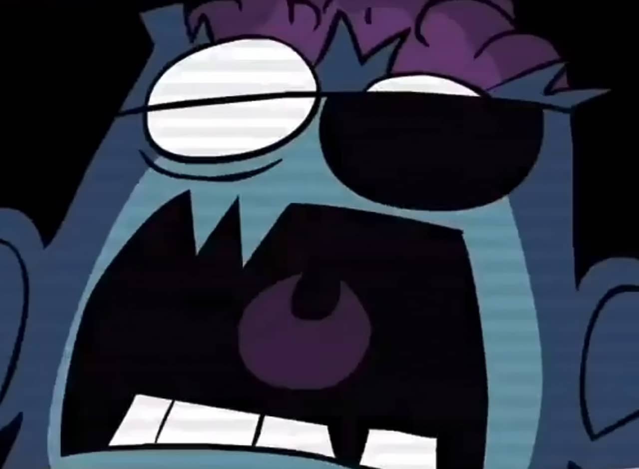 zombie in an eye patch screaming