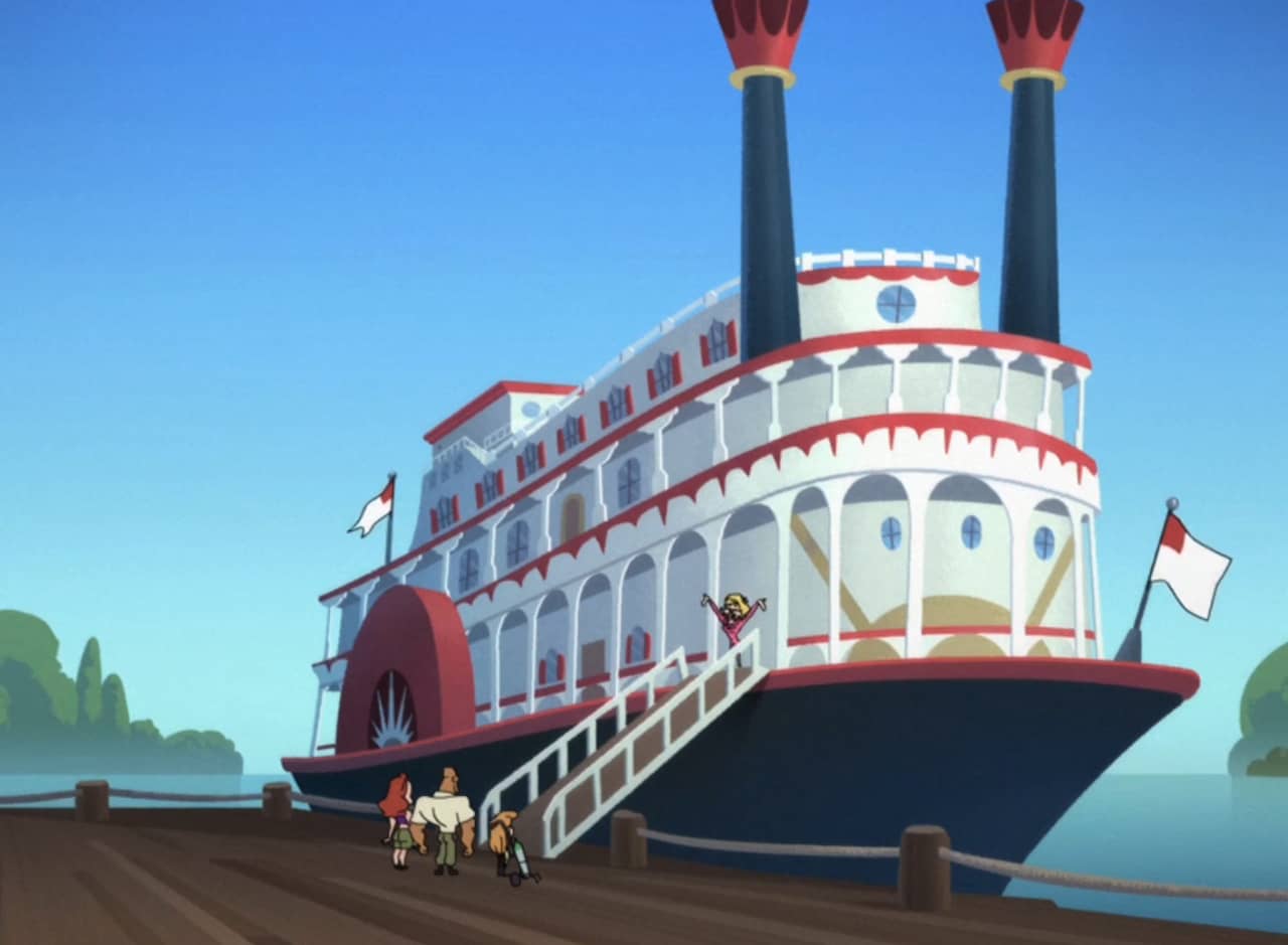 a grand riverboat