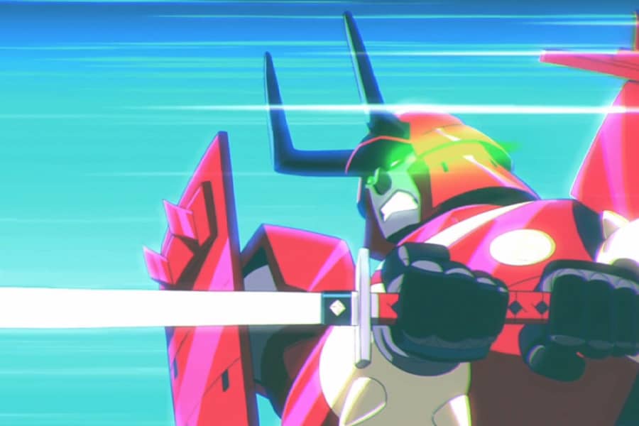 Robo-Shogun holding a sword