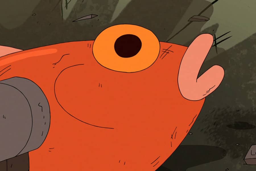 closeup of Robofish