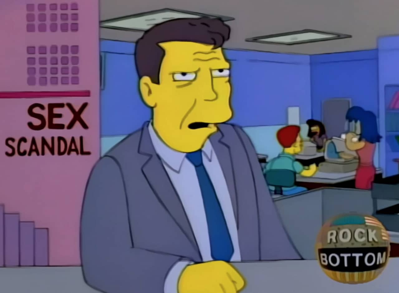 Godfrey Jones in a newsroom
