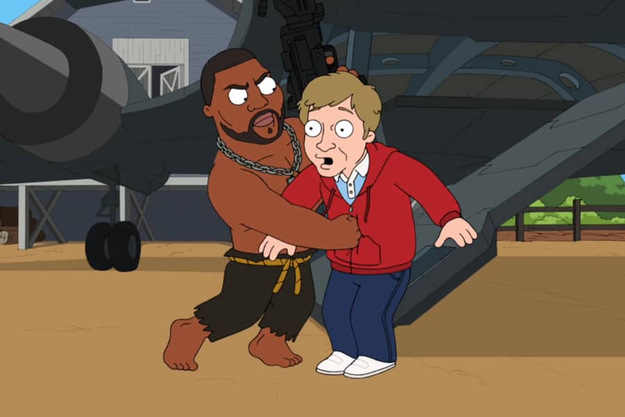 Kunta Kinte 9000 punching Michael Cera in the gut