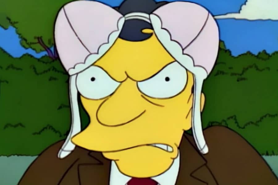 Dean Bitterman is angry with a bra on his head