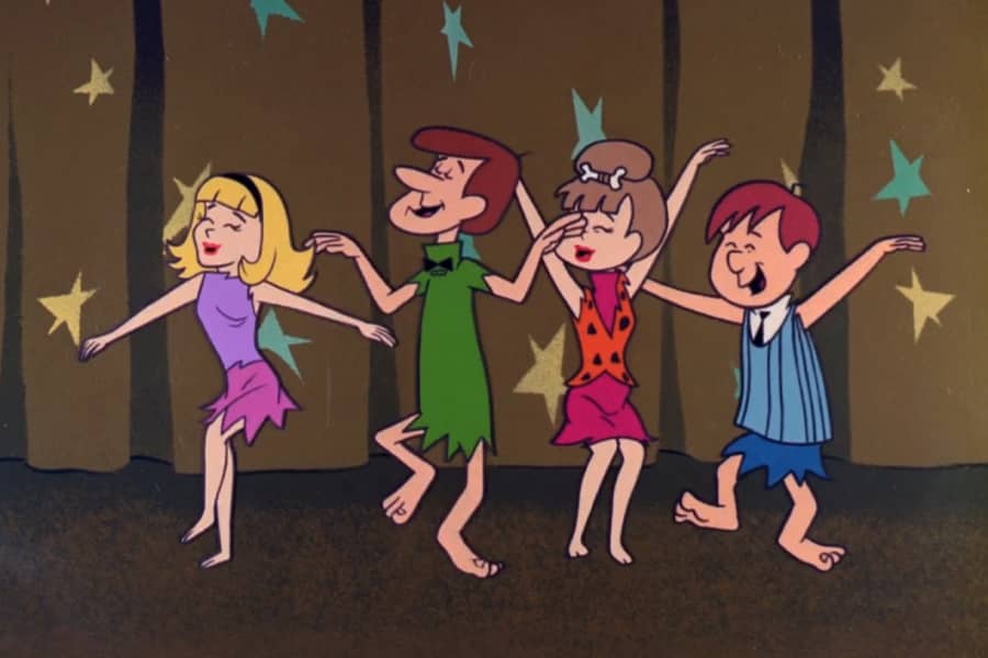 four teens dancing