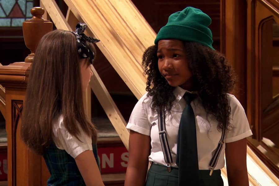 Sasha talking to her friend who seems concerned