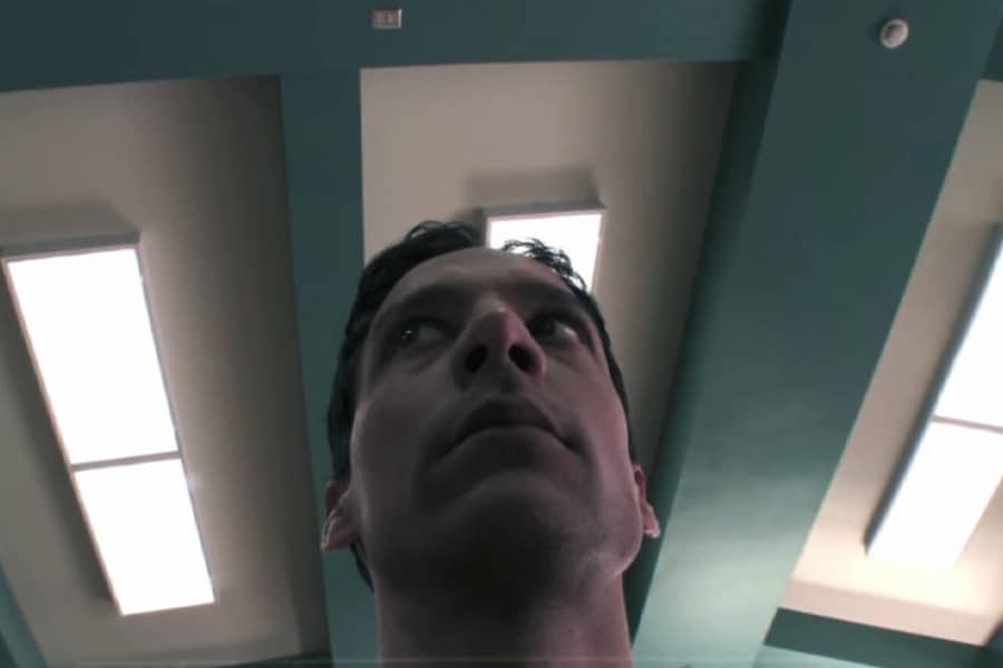 Abed’s head from below