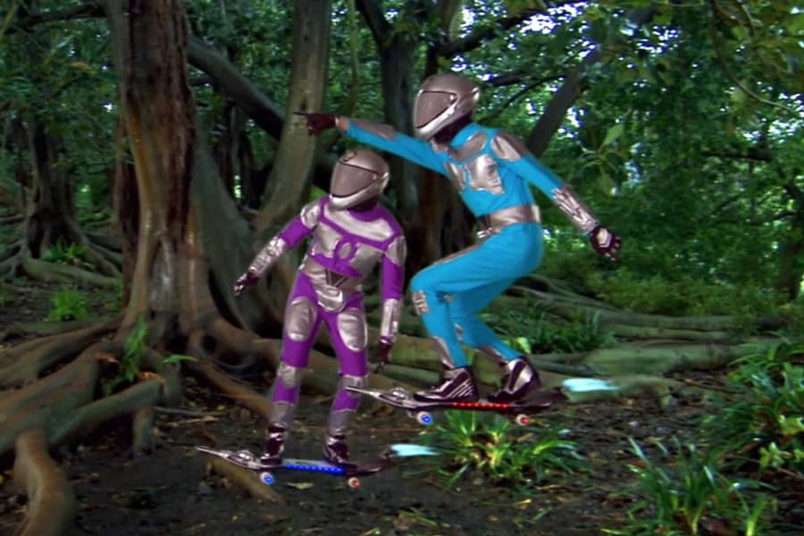the troopers on hover boards