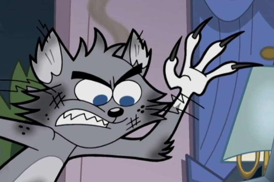 a burned up Sleazy has his claws out