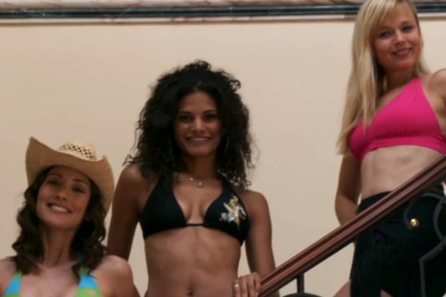 three of the women in bathing suits