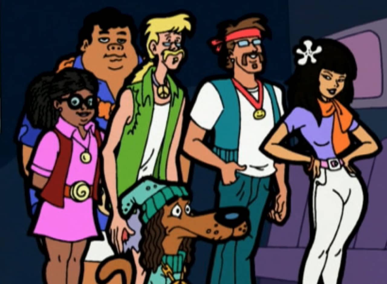 The Clue Crew, a group of hippie kids and their dog Snooper