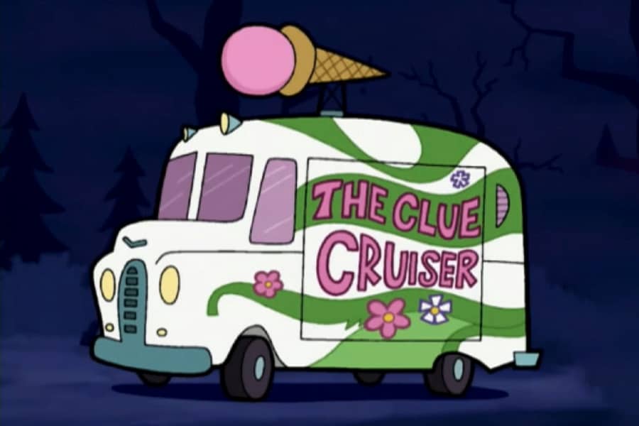 The Clue Cruiser ice cream van