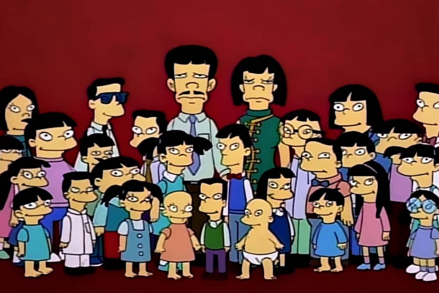 Chinese couple with tons of Chinese kids