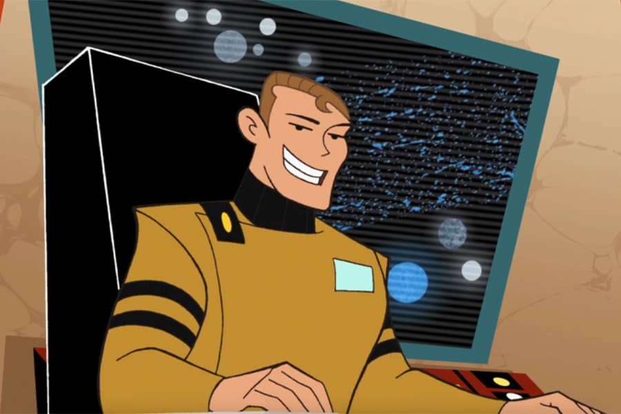 Commander Kane smiling