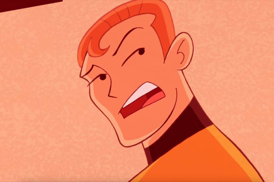 Commander Kane worried as an alarm goes off