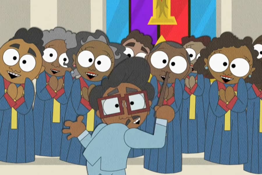 a Black church choir