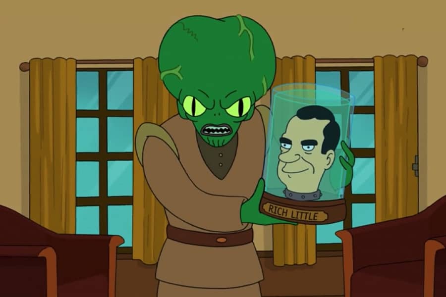 Morbo with Richard Nixon’s head
