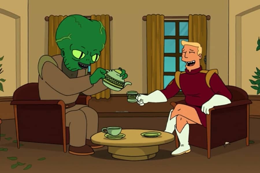 Morbo with Zapp Brannigan
