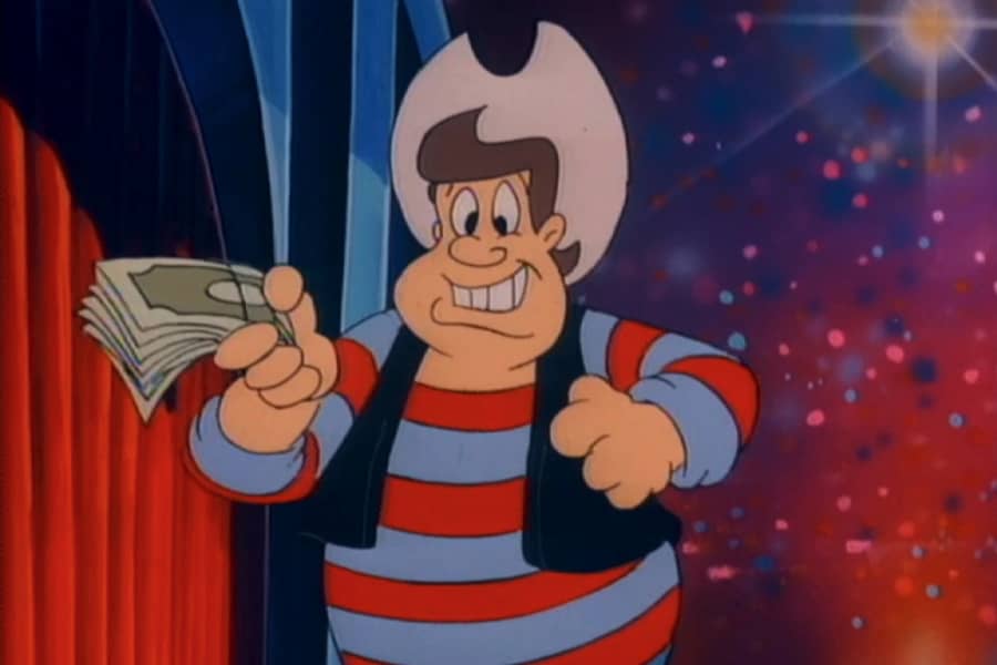 Pitfalls Dave holding cash