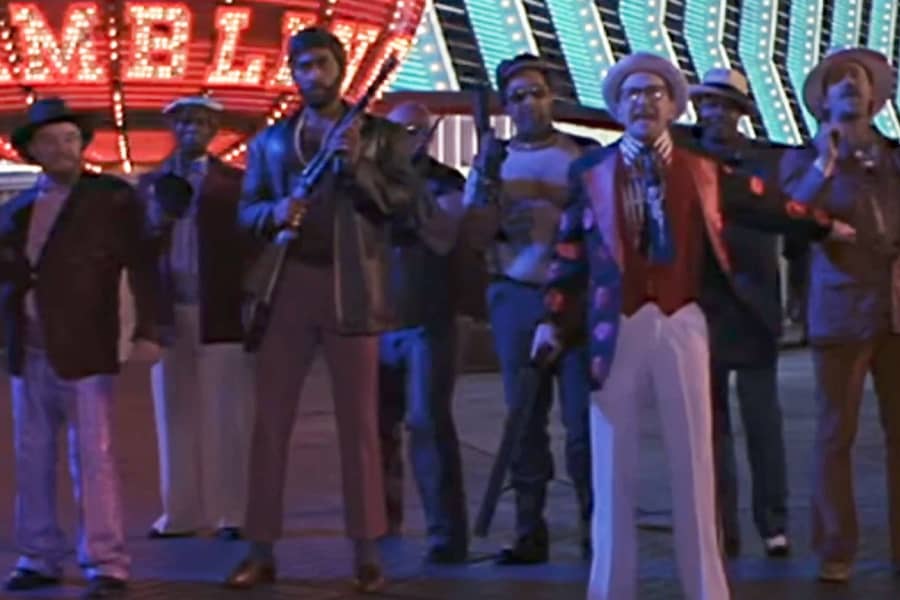 a group of gun-toting gangsters