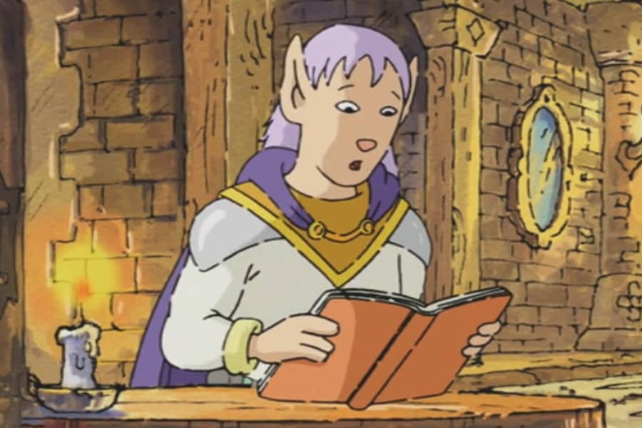 Endengorn reads from a book