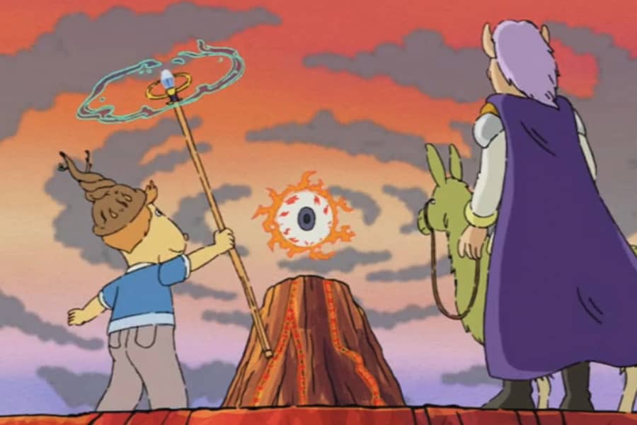 Will, Endengorn, and the llama face off with Pordrog’s floating eye