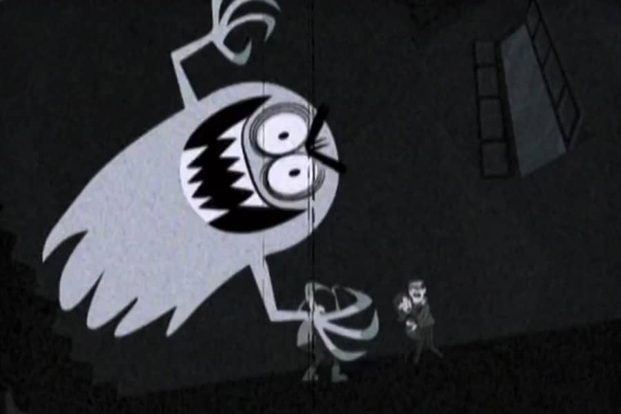 ghost swirling around the house