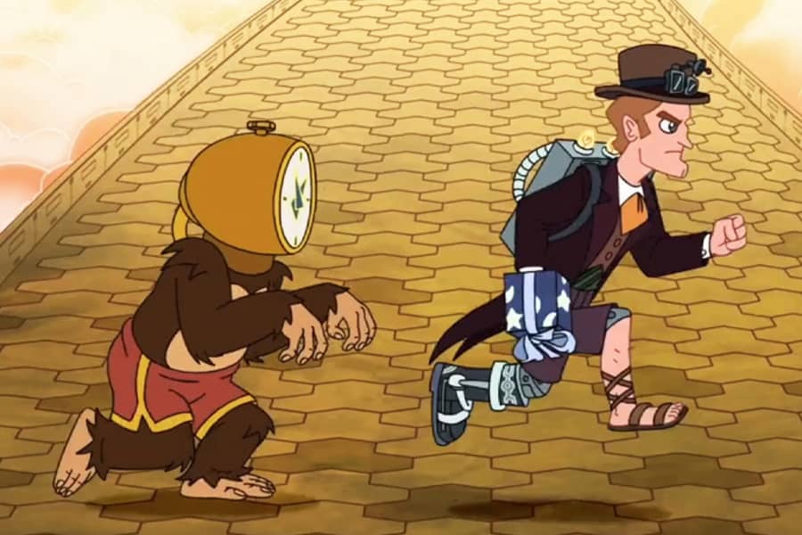 Doctor Zone and Tim Ape running