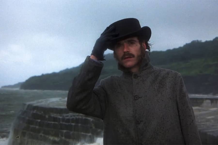 Charles Smithson on the edge of the sea