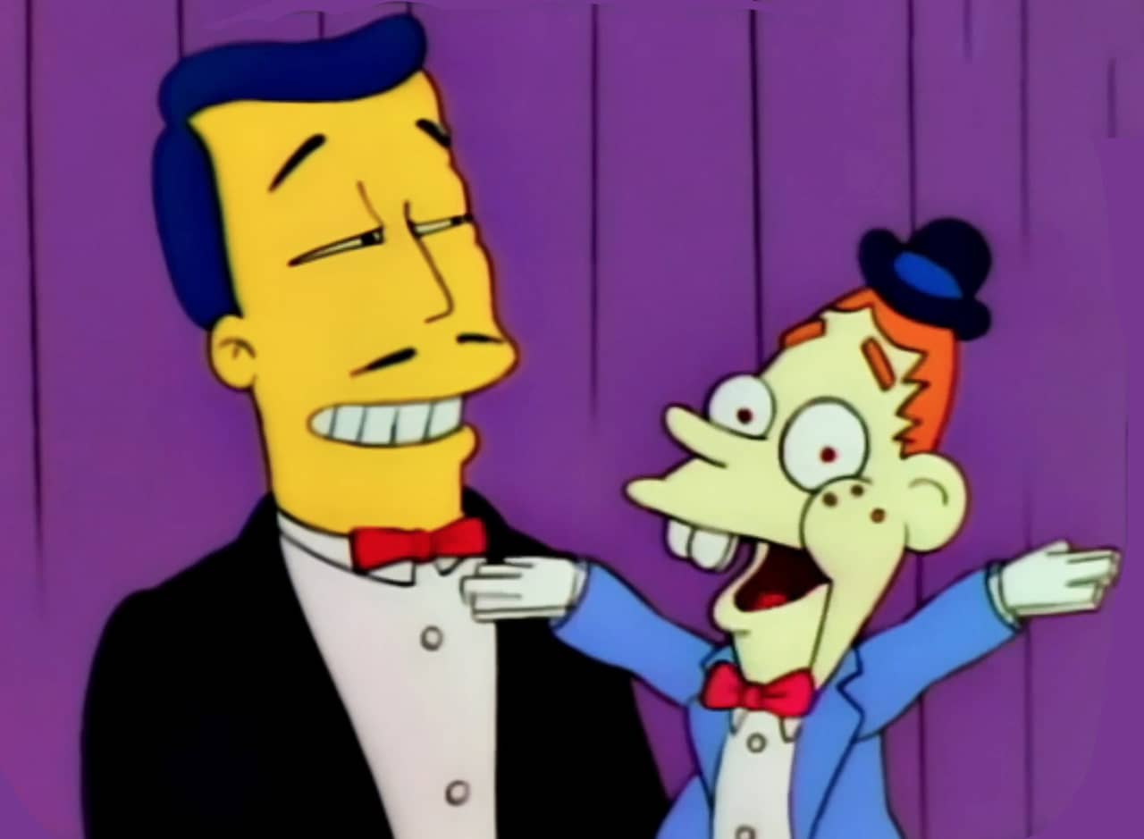 ventriloquist Arthur Crandall and Gabbo, a red-haired, freckled, buck-toothed boy puppet