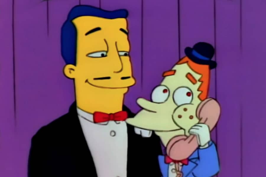 Gabbo talking on the phone