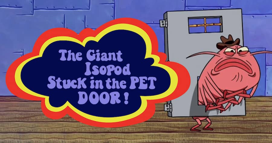 The Giant Isopod Stuck in the Pet Door!