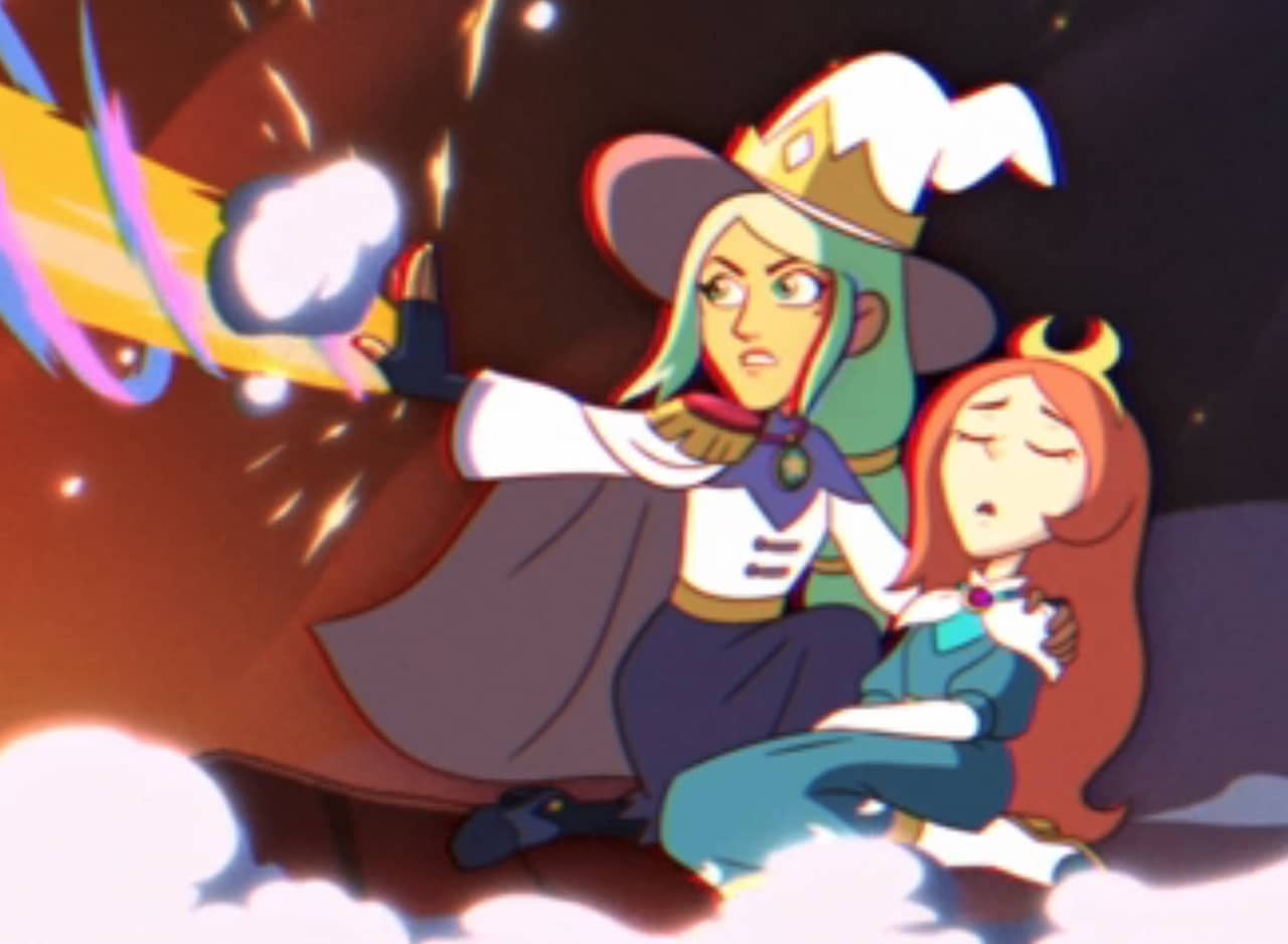 Azura holds an unconscious Hecate