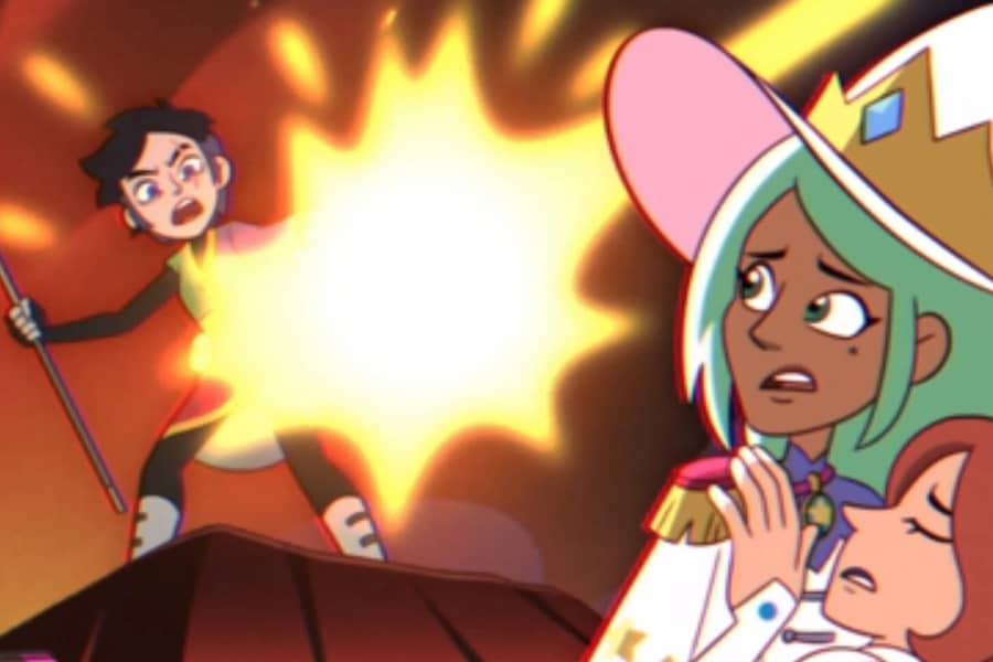 Villainous Lucy with an energy burst