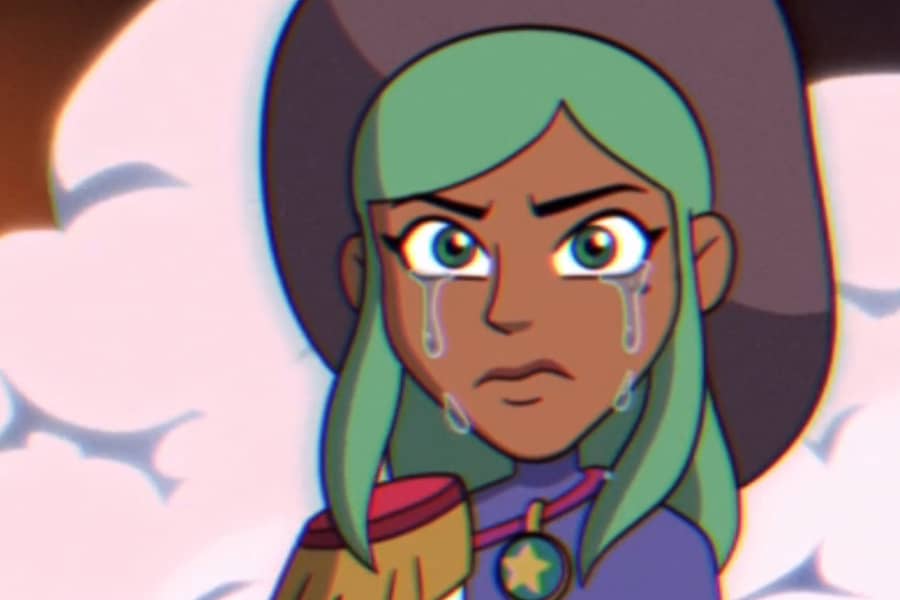 Azura cries