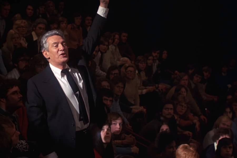 Howard Beale in his studio audience