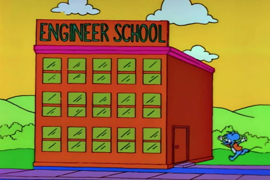 Itchy goes to Engineering School