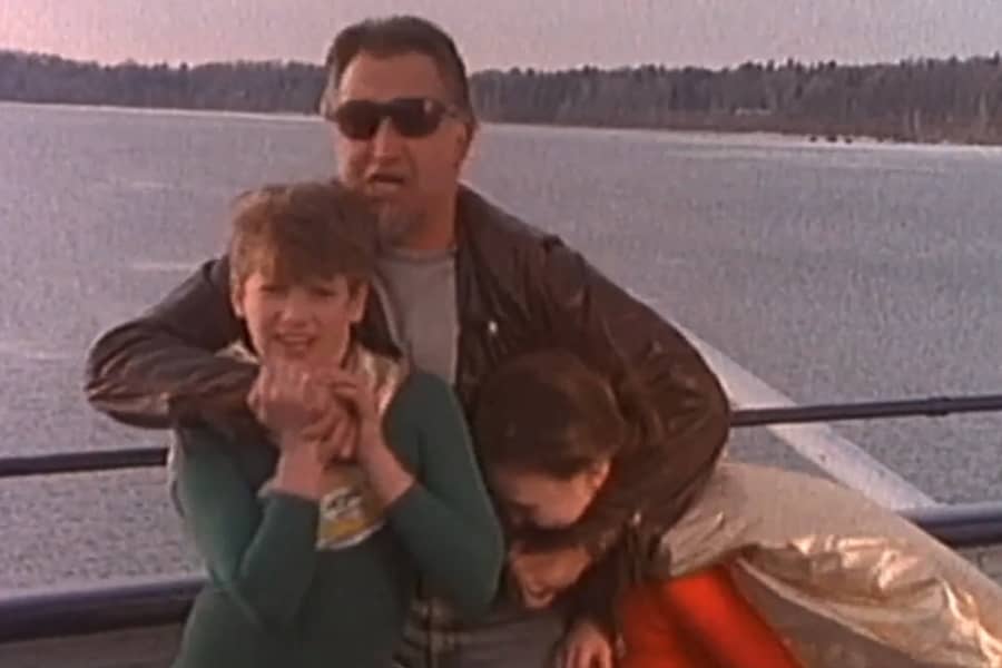 fighting a man on a boat