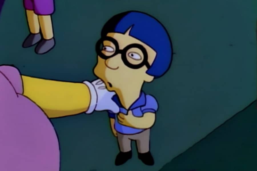 Chan Ho looks up at Krusty