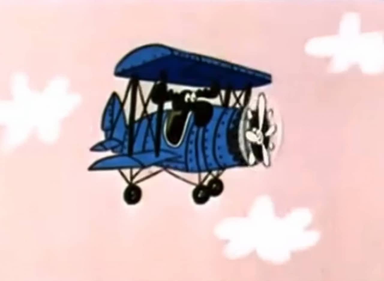 a moose flying an airplane
