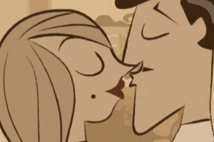 Slace and Chandelier kiss
