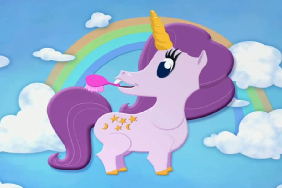Princess Self-Respectra brushing her tail