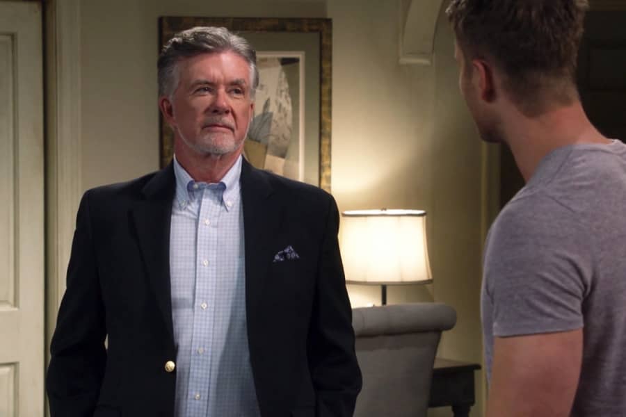 Alan Thicke talks with the Manny