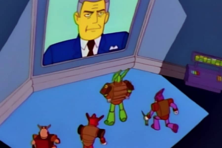 Chocobots talking to the President