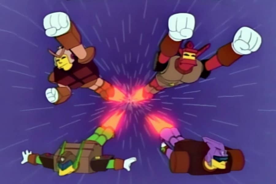 Chocobots flying through space