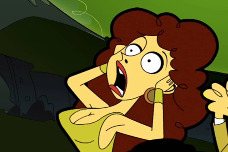 woman scremaing
