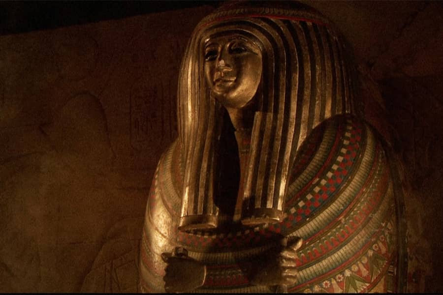 an Egyptian tomb