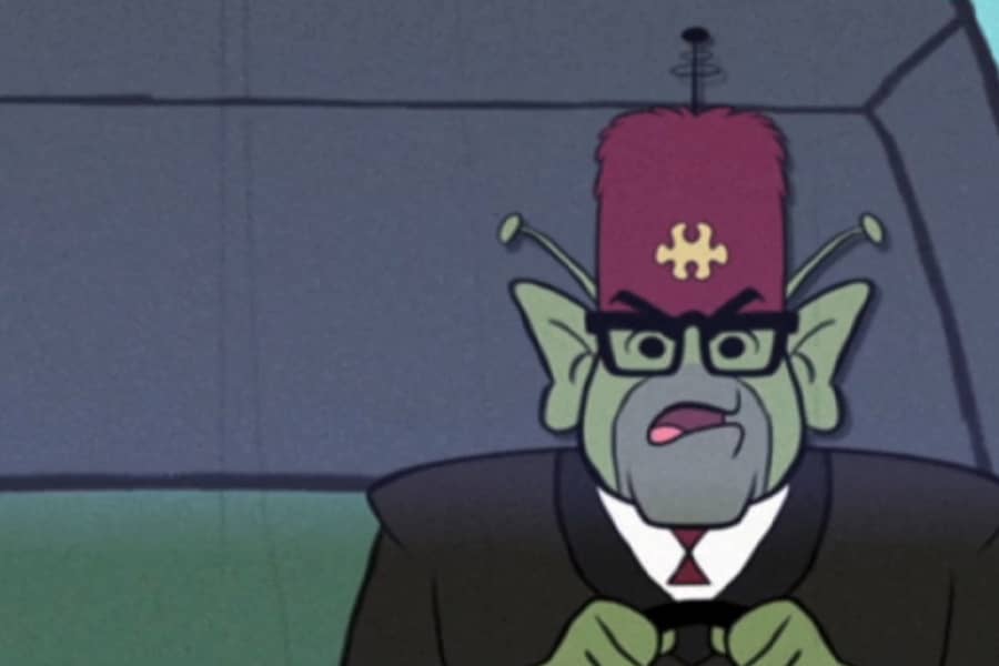 alien uncle driving the ship