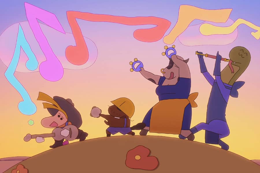 Rayman and hybrids walking and singing
