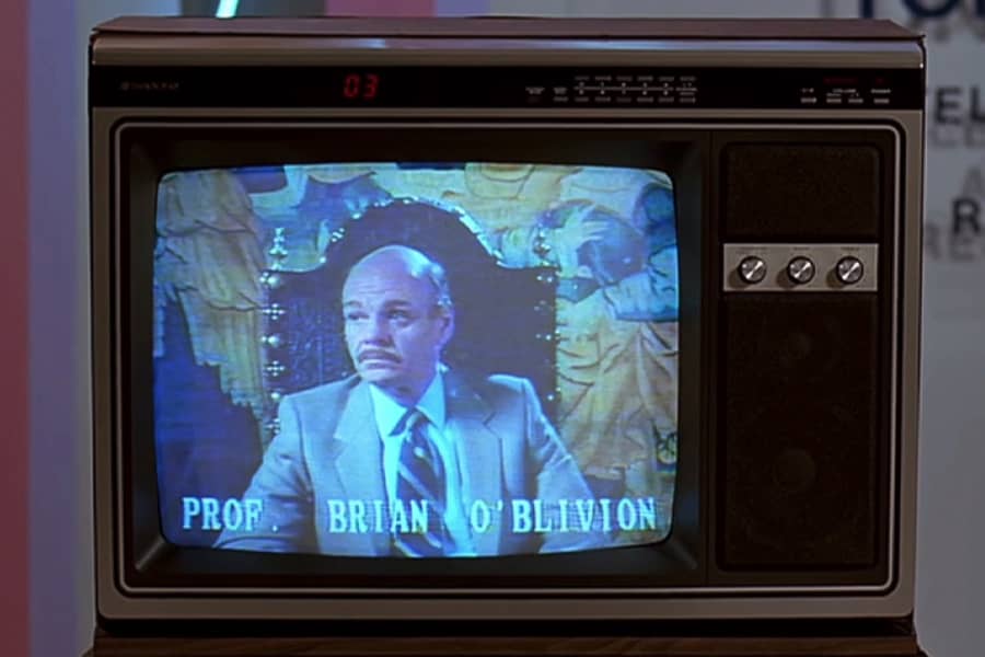 Professor Brian O’Blivion, a bald man with mustache