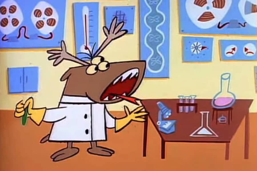 Hoodwinkle’s experiment has gone awry and he now has three eyes and a snake tongue